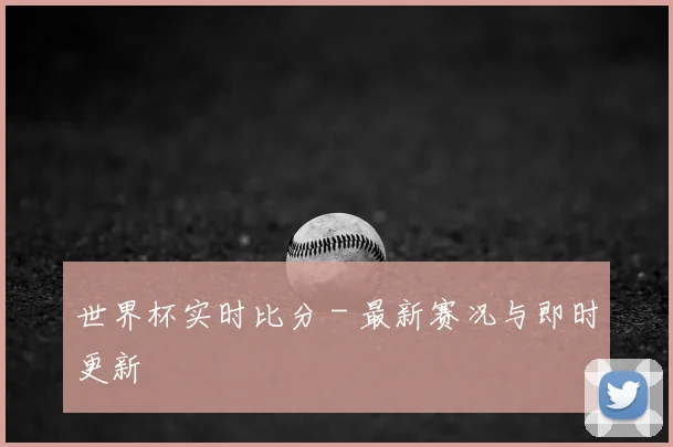 世界杯实时比分 - 最新赛况与即时更新